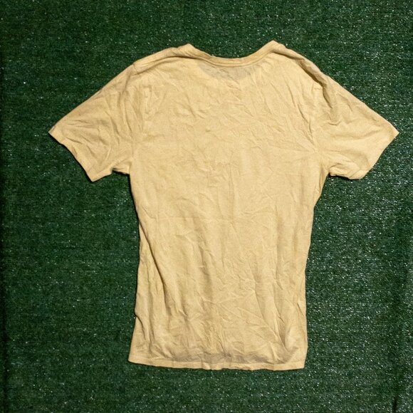 NIKE CLUB AMERICAS MENS T SHIRT LIGHT YELLOW BLUE LOGO SOCCER TEE SIZE MEDIUM - Picture 4 of 7